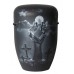 Hand Painted Biodegradable Cremation Ashes Funeral Urn / Casket - Cigarette Smoking 